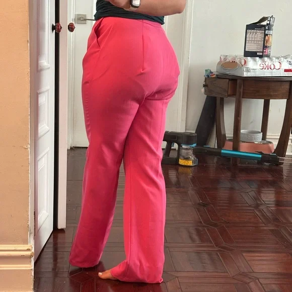 💥GGG SALE💥ASOS Bright Pink Wide Leg Pants - Picture 5 of 11